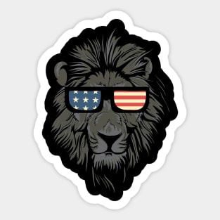 American King Lion Sticker